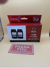 2 Pack High Yield XL Inkjet Cartridges Black & Tri-Color for Canon PG-30 CL-341 picture