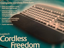 Logitech Cordless Freedom Keyboard Wheel Mouse Receiver User Guide NIB picture