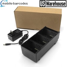 3-Slot Battery Charger Cradle with power supply for Zebra QLN220 QLN320 QLN420 picture