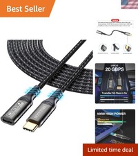 USB-C Extender 16.5ft/5M: Ultra-Fast 100W Charging & 4K Display Compatibility picture