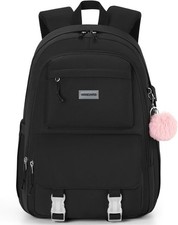 Backpacks for Girls, 15.6 Inch School Bag Cute Waterproof inch, Black  picture