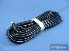 Leviton Black 50' Coaxial Video Cable RG59 Plugs 75-Ohm F-Type Wire C5851-50E picture