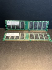 Two Sticks Of Ram Nanya NT256D64S88C0G-5T 256MB DDR-400MHz-CL3 Untested picture