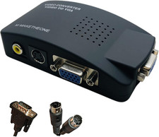 M MAKETHEONE RCA to VGA Adapter, Composite AV S-Video RCA Input to VGA Female Ou picture