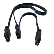 3-Port 4Pin IDE Molex 1 to 2 Y Splitter Power Adapter Converter Cable F 18AWG  picture
