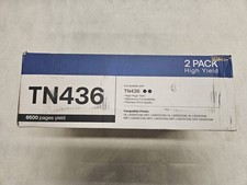 Brother TN436 High Yield Black Toner 2 pack open box picture