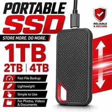 2TB 4TB 8T Portable SSD Type-C External Hard Drive High Speed USB 3.1 Laptop picture
