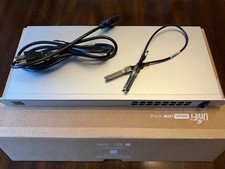 Unifi USW-16-POE Switch 16x1GB 8xPOE 2xSFP w/.5m 1GB DAC & Orig Box -  picture