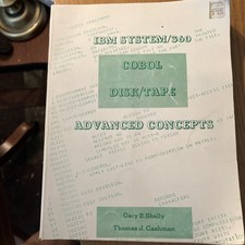 Vintage IBM 360 COBOL Disk/Tape Advanced Concepts picture