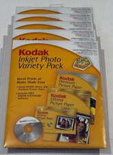 5pk Kodak Inkjet Photo Variety Pack High Gloss 8.5x11 & 4x6 & Easyshare Software picture