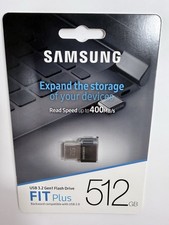 New Samsung 512GB FIT Plus USB 3.2 Gen 1 Type-A Flash Drive MUF-512AB/AM NEW picture