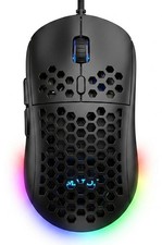 M1 Ultralight Honeycomb Gaming Mouse Wired 12800 DPI Optical RGB Black picture