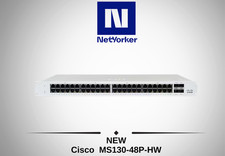 NEW Cisco Meraki MS130-48P-HW 48Port PoE Cloud Managed Ethernet Switch-Fast Ship picture