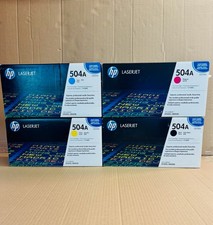 4 Genuine  HP504A CP3525 CM3530 CMYK Toner CE250A, CE251A, CE252A, CE253A picture