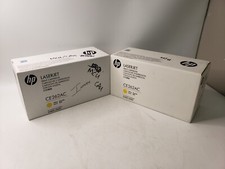 Lot Of 2 HP CE262AC Yellow Toner Cartridge Genuine LaserJet CP4525 CP4025 picture