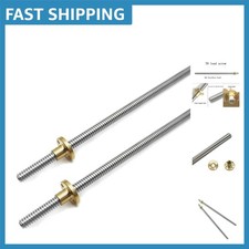 High Precision 2pcs 350mm T8 Brass Lead Screws - Upgrade 3D Printer Z Axis picture