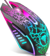 Gaming Mouse Wired with RGB Backlit, Ergonomic PC Computer Mice picture