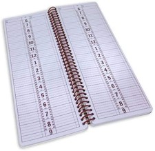 Appointment Book 5 x 13.5 2 Column Daily Planner Undated Portage Notebooks Large picture