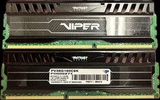 Patriot Viper 3PV38G160C9K (4gb x 2) DDR3-1600 UDIMM Desktop Ram picture