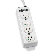 TRIPP LITE PS-415-HG Outlet Strip,4 Outlet,15A,8-21/32