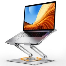 Adjustable Ergonomic Laptop Stand 360 Rotating Base Computer Riser Holder picture