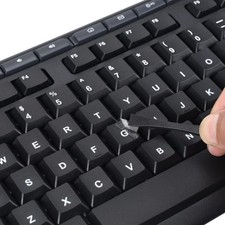 2PCS English Keyboard Stickers Replacement Letters Heavy Duty 3D UV Layer picture