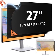 [2 Pack] 27 Inch 16:9 Magnetic Privacy Screen Filter for Frameless Monitor picture