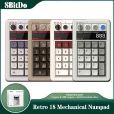 8BitDo Retro 18 Keys Mechanical Numpad Bluetooth/2.4G/Wired Numpad for PC Window picture