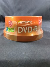 Memorex 25 Pack DVD-R - 8X - 4.7 GB - 120 Minutes - NEW SEALED Recordable picture