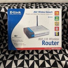 D-Link DI-514 11 Mbps 4-Port 10/100 Wireless B Router New Sealed Box picture