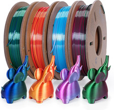 Kretrum Silk Dual Color 3D Printer Filament Bundle, 1.75 Mm Color Changing PLA B picture
