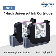 3pcs Black Fast Drying Ink Cartridge Refill for 25.4mm Handheld Inkjet Printer picture