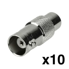 Construct Pro BNC Female to RCA Female Adaptors (10-Pack) picture