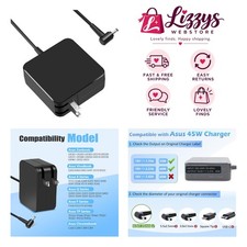 Versatile 65W ASUS Laptop Charger with Proprietary Connector and USB Ports picture