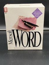 Vintage Microsoft Word Manuals For Mac Version 5.0 Big Box PC Books/Guides picture