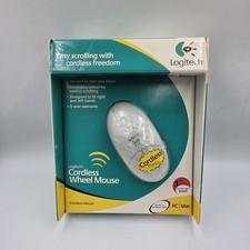 NIB Logitech Cordless Wireless Wheel Mouse 2000 Vintage Y2K picture