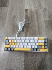 MAGEGEE MK-BOX Mechanical Keyboard Type-C LED Multimedia White Yellow QWERTY picture
