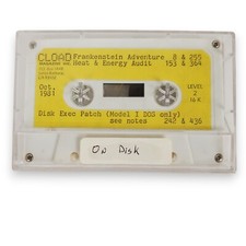Vintage Oct. 1981 Original CLOAD Magazine Cassette Level 2 16K for TRS-80 picture
