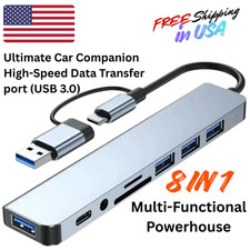 8 in 1 USB-C Hub Type C To USB 3.0 4K PD Adapter For iPhone Macbook Pro/Air picture