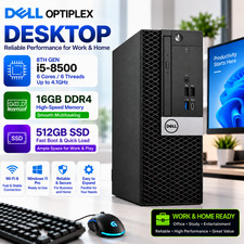Dell OptiPlex 7060 SFF i5-8500 16GB RAM 512GB SSD Win 11 Pro PC picture