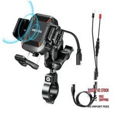 USB C Phone Mount for Motorcycle - Anti-Vibration, Anti-Theft 1