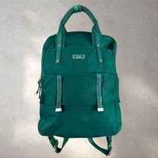 TUMI Epsom Backpack Green Nylon Leather Trim Travel Laptop Bag picture