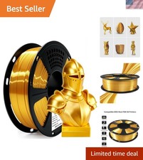 Vibrant Silk Gold PLA Filament 1.75mm, 1KG Spool for High-Quality 3D Production picture