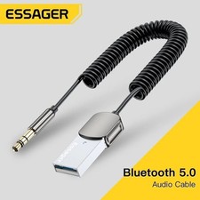  Essager Bluetooth Audio Receiver Dongle USB To 3.5mm Jack Car Audio Aux Bluetoo picture