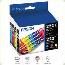 Epson 222XL Genuine Ink Cartridge Combo Pack T222XL-BCS 4-Pack picture