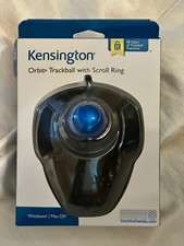 Kensington Orbit Trackball Mouse with Scroll Ring New In Box. Never Opened picture
