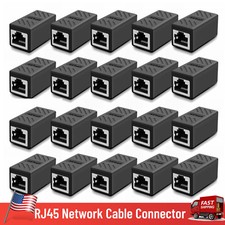 RJ45 Cable Coupler Female to Female Ethernet Extension Adapter Plug Network Lot picture