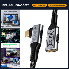 2FT Right Angle USB C Extension Cable - 40Gbps Data Transfer, 8K/4K Video, 240W picture