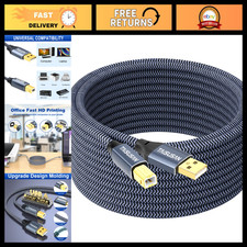 30ft USB Printer Cable Type A to B, High Speed Cord for Printers, Scanners & Key picture