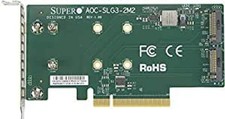 Supermicro Aoc-Slg3-2M2 Pcie Add-On Card For Up To Two Nvme Ssds picture